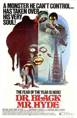 Dr. Black Mr Hyde movie poster Metal Print 8in x 12in