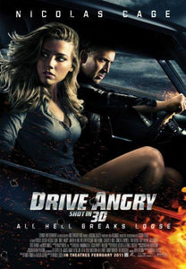 Drive Angry movie poster Sign 8in x 12in