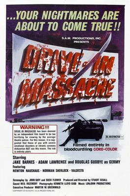 Drive In Massacre movie poster Sign 8in x 12in