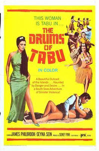 Drums Of Tabu movie poster Sign 8in x 12in