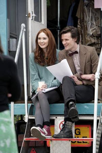 Matt Smith Karen Gillan Photo Sign 8in x 12in