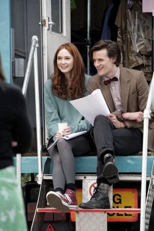 Matt Smith Karen Gillan Photo Sign 8in x 12in