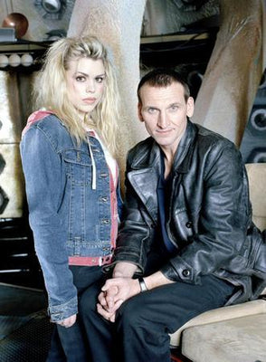 Billie Piper Christopher Eccleston Metal Print 8in x 12in