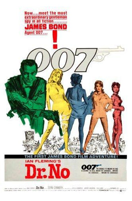 Dr No movie poster Metal Print 8in x 12in