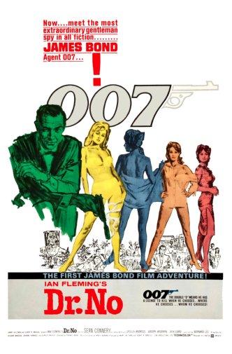 Dr No movie poster Sign 8in x 12in