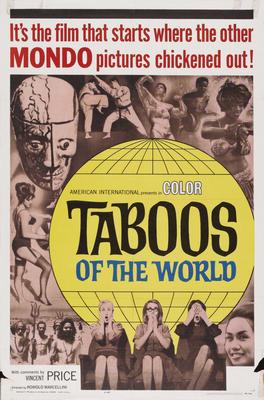 Taboos Of The World poster for sale cheap United States USA