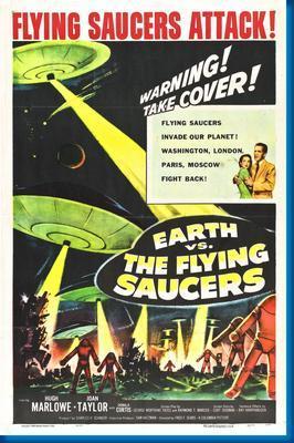 Earth Vs Flying Saucers poster 16"x24" 