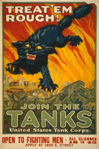 War Propaganda poster tanks for sale cheap United States USA