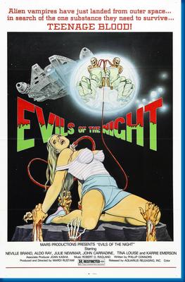 (24inx36in ) Evils Of The Night poster