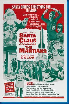 Santa Claus Conquers The Martians Metal Movie Poster 8in x 12in