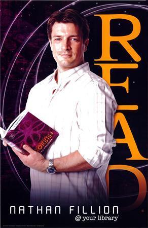 Nathan Fillion Read Poster Castle