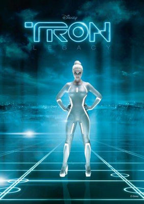 Tron Legacy Metal Movie Poster 8in x 12in