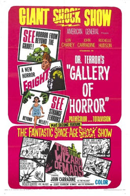 Dr Terrors Gallery Of Horrors poster for sale cheap United States USA