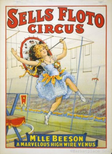 Circus poster vintage look for sale cheap United States USA