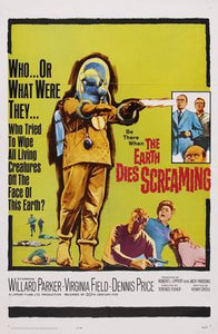 Earth Dies Screaming The movie poster Sign 8in x 12in