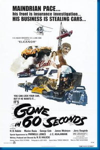 (24inx36in ) Gone In 60 Seconds poster Print