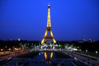Eiffel Tower Photo Sign 8in x 12in