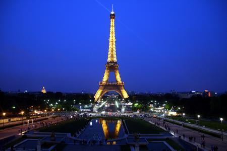 Eiffel Tower Metal Print 8in x 12in