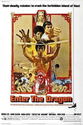 Enter The Dragon Metal Movie Poster 8in x 12in