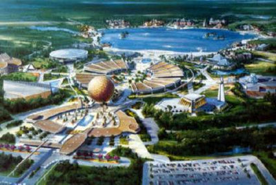 Epcot 1979 poster tin Metal Print Wall Art