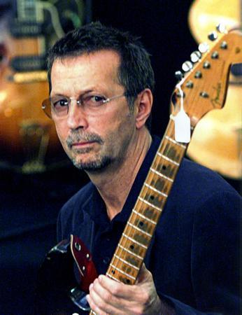 Eric Clapton With Guitar Metal Print 8in x 12in The Poster Depot