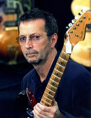 Eric Clapton With Guitar Metal Print 8in x 12in The Poster Depot