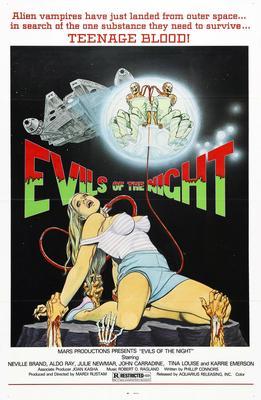 Evils Of The Night Metal Movie Poster 8in x 12in