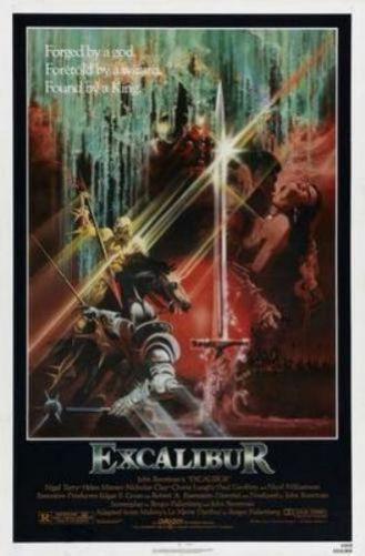 Excalibur movie poster Sign 8in x 12in