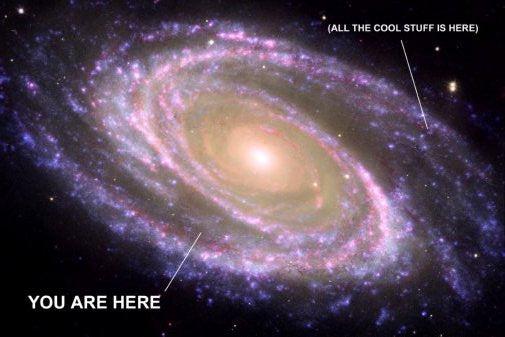 You Are Here Galaxy Photo poster Cool Stuff Is Here for sale cheap United States USA