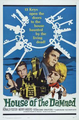 House Of The Damned Movie Poster Metal Poster Choose Style The Poster Depot