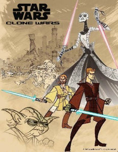 Star Wars Clone Wars Poster 24inx36in 