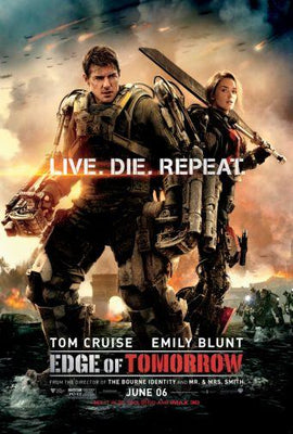 Edge Of Tomorrow Metal Movie Poster 8in x 12in