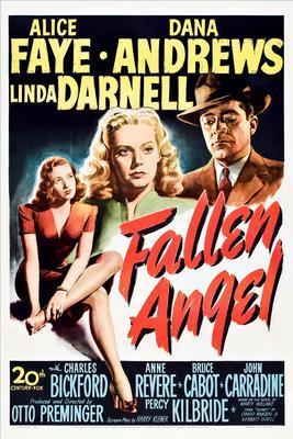 Fallen Angel movie poster Sign 8in x 12in