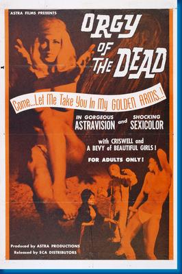Orgy Of The Dead poster for sale cheap United States USA