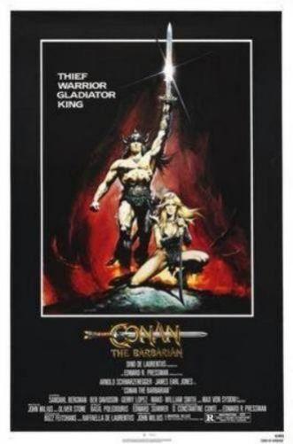 Conan The Barbarian movie poster Sign 8in x 12in