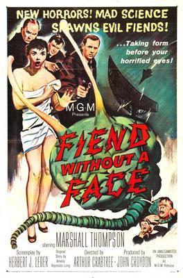 Fiend Without A Face movie poster Metal Print 8in x 12in