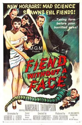 Fiend Without A Face movie poster Sign 8in x 12in