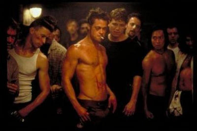 Fight Club Brad Pitt Metal Movie Poster 8in x 12in