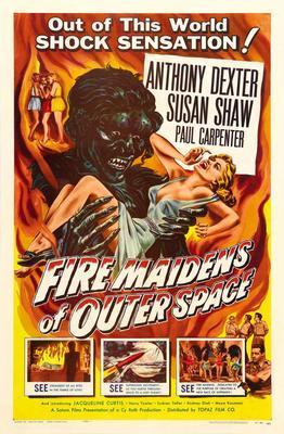 Fire Maidens Of Outer Space movie poster Sign 8in x 12in