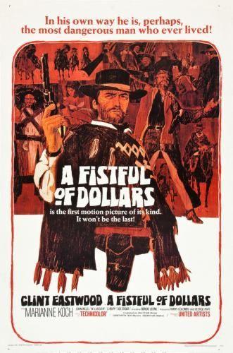 Fistful Of Dollars movie poster Sign 8in x 12in