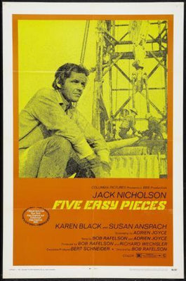 Five Easy Pieces Metal Movie Poster 8in x 12in