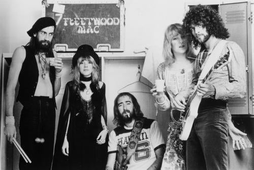 Fleetwood Mac Bw Photo Sign 8in x 12in