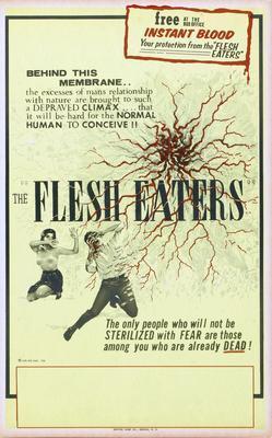 Flesh Eaters movie poster Sign 8in x 12in