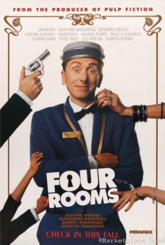 Four Rooms movie poster Sign 8in x 12in