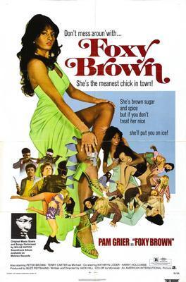 Foxy Brown Pam Grier movie poster Sign 8in x 12in