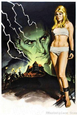 Frankenstein Created Woman Metal Movie Poster 8in x 12in