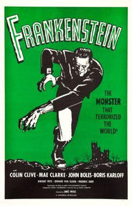 Frankenstein movie poster Sign 8in x 12in