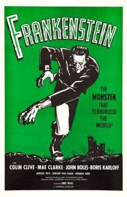 Frankenstein Metal Movie Poster 8in x 12in