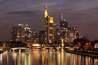 Frankfurt Skyline Poster Germany Photography 11x17 Mini Poster
