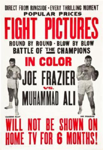 Joe Frazier Muhammad Ali Fight Poster 16"x24" On Sale The Poster Depot